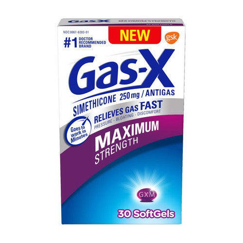 Gas-X Maximum Strength Softgels for Fast Gas Relief, 30 Ea